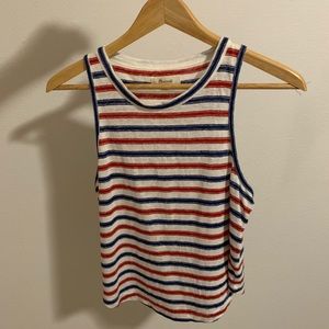 💥Fourth of July💥 Madewell Cropped Striped Tank